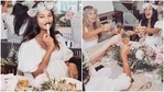 Lisa Haydon dropped photos from her baby shower. Lisa Haydon dropped photos from her baby shower.