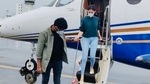 Nayanthara along with her filmmaker boyfriend Vignesh Shivn. Nayanthara along with her filmmaker boyfriend Vignesh Shivn.