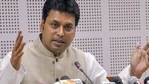 Friction between chief minister Biplab Deb and rebels made headlines in October last year as well(PTI Photo) Friction between chief minister Biplab Deb and rebels made headlines in October last year as well(PTI Photo)