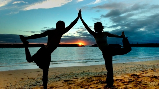 International Yoga Day will be marked on Monday next week (June 21). (File Photo / REUTERS)