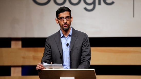 Google CEO Sundar Pichai said that the company will provide grant to build oxygen generation plants and train healthcare workers in rural India.(Reuters)