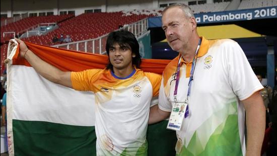 India javelin throw coach Uwe Hohn (right) recently spoke out against the Athletics Federation of India for not doing enough to prepare them for the Tokyo Games. (REUTERS)
