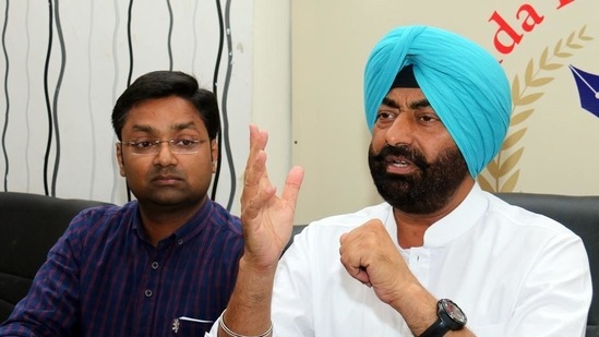 Punjab Ekta Party (PEP) president Sukhpal Singh Khaira (Sanjeev Kumar / HT File Photo) Punjab Ekta Party (PEP) president Sukhpal Singh Khaira (Sanjeev Kumar / HT File Photo)