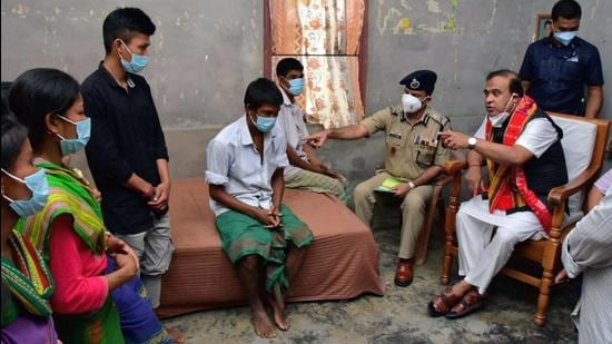The incident, which was made to look like a case of suicide, had attracted a lot of attention with chief minister Himanta Biswa Sarma, who holds the home portfolio, personally monitoring investigations. (ANI PHOTO.) The incident, which was made to look like a case of suicide, had attracted a lot of attention with chief minister Himanta Biswa Sarma, who holds the home portfolio, personally monitoring investigations. (ANI PHOTO.)