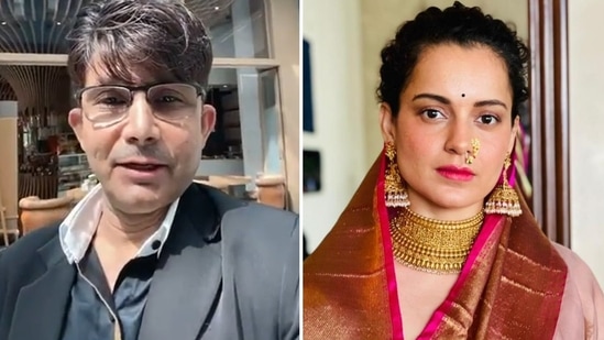 Kamaal R Khan, also known as KRK, posted about Kangana Ranaut on Twitter.