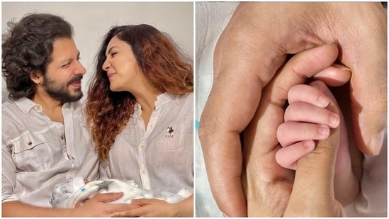 Neeti Mohan and Nihaar Pandya have shared the first pictures of their newborn son Aryaveer.