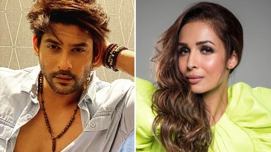 Malaika Arora once jokingly pushed Sidharth Shukla out of the way during a photo session.