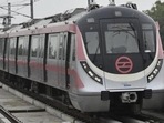 The halt platform will provide interconnectivity between the Green and Pink lines at Punjabi Bagh West Metro station of Pink Line(Sanchit Khanna/HT PHOTO) The halt platform will provide interconnectivity between the Green and Pink lines at Punjabi Bagh West Metro station of Pink Line(Sanchit Khanna/HT PHOTO)