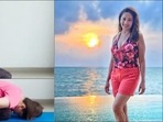 Madhuri Dixit suggests strengthening the digestive organs with Yoga’s Mudrasana