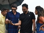 Pooja Hegde shared a behind-the-scenes picture with Mahesh Babu from the sets of Maharshi.