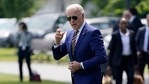 President Joe Biden walks to board Marine One on the Ellipse near the White House grounds, Friday, June 18, 2021, in Washington. (AP) President Joe Biden walks to board Marine One on the Ellipse near the White House grounds, Friday, June 18, 2021, in Washington. (AP)