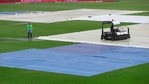 A super sopper is used to remove water after rain delayed start of the first day of the World Test Championship final A super sopper is used to remove water after rain delayed start of the first day of the World Test Championship final