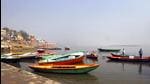 Locals lineup their boats at Assi Ghat at Varanasi in Uttar Pradesh. (HT archive) Locals lineup their boats at Assi Ghat at Varanasi in Uttar Pradesh. (HT archive)