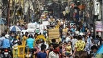 Taking cognisance of images of crowded marketplaces in the city, the Delhi high court on Friday called for stricter restrictions to prevent the spread of coronavirus. (PTI Photo/Ravi Choudhary)(PTI) Taking cognisance of images of crowded marketplaces in the city, the Delhi high court on Friday called for stricter restrictions to prevent the spread of coronavirus. (PTI Photo/Ravi Choudhary)(PTI)
