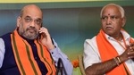 Chief minister BS Yediyurappa, BJP national general secretary Arun Singh, and other senior leaders were present during the meeting.(PTI File Photo) Chief minister BS Yediyurappa, BJP national general secretary Arun Singh, and other senior leaders were present during the meeting.(PTI File Photo)
