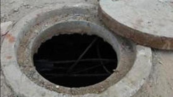 The Safai Mitri Suraksha challenge is taking place in 243 cities throughout the country, and began in November 2020. The initiative aims to ensure that no life is lost due to the cleaning of any sewer or septic tank. (AP)