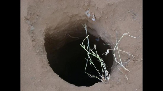 A borewell hole (For representation only) (Sourced) A borewell hole (For representation only) (Sourced)