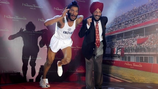 Milkha Singh, who was known as “The Flying Sikh”, never lost the crown of being independent India’s greatest track athlete. (HT File)(HT_PRINT)