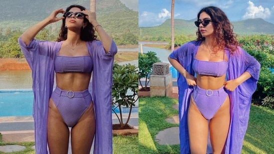 Khushi Kapoor shares pictures from her 'pool day'.
