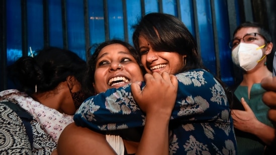 Student activist Natasha Narwal, Devangana Kalita, and Asif Iqbal Tanha were named in one of these FIRs, accused of orchestrating the blocking of roads in an area where riots broke out.. (PTI Photo/Kamal Singh)(PTI) Student activist Natasha Narwal, Devangana Kalita, and Asif Iqbal Tanha were named in one of these FIRs, accused of orchestrating the blocking of roads in an area where riots broke out.. (PTI Photo/Kamal Singh)(PTI)