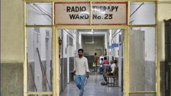 Regional cancer centre of Pandit Bhagwat Dayal Sharma PGIMS, at Rohtak, Haryana. (HT archive)