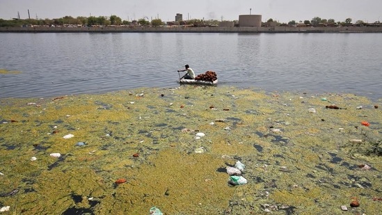 The study was conducted between September and December 2020 and water samples were collected from the Sabarmati river, Chandola and Kankaria lakes of the city. (Reuters file photo) The study was conducted between September and December 2020 and water samples were collected from the Sabarmati river, Chandola and Kankaria lakes of the city. (Reuters file photo)