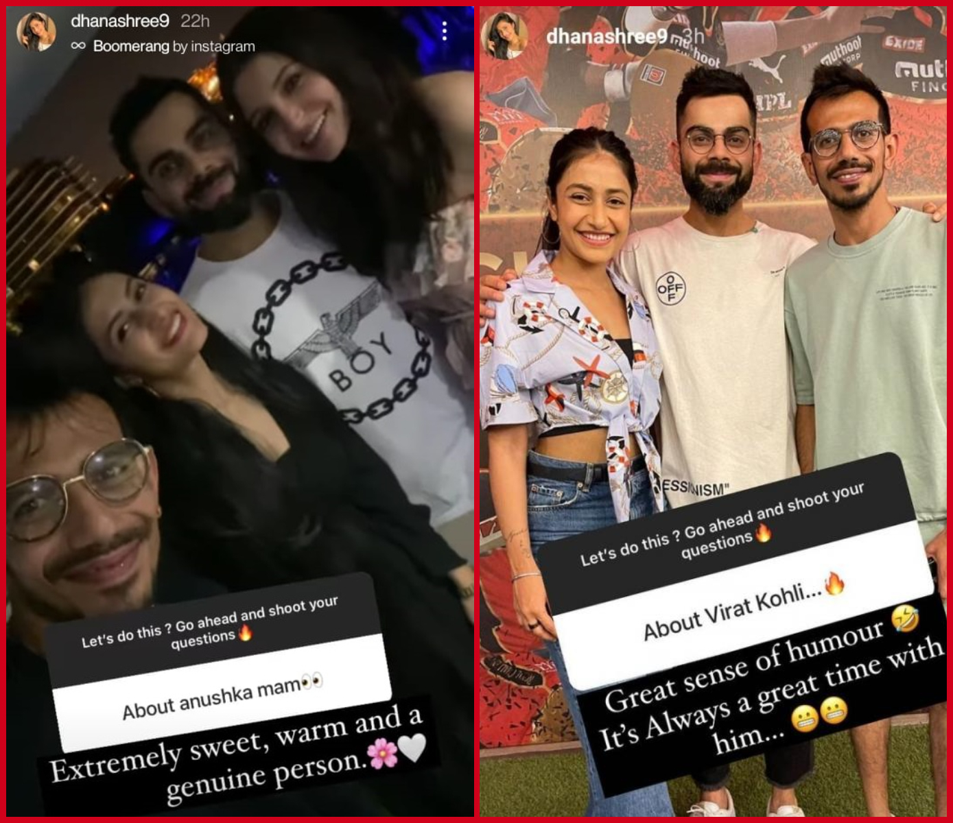 Dhanashree Verma on Instagram Stories. Dhanashree Verma on Instagram Stories.