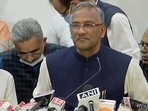 Trivendra Singh Rawat said that he asked for a judicial inquiry as it will be more credible(ANI Photo) Trivendra Singh Rawat said that he asked for a judicial inquiry as it will be more credible(ANI Photo)