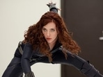 Scarlett Johansson as Natasha Romanoff in Iron Man 2. Scarlett Johansson as Natasha Romanoff in Iron Man 2.