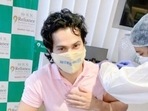 Varun Dhawan at a Mumbai hospital on Saturday.