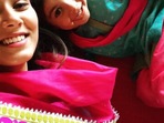 Mira Rajput with daughter Misha.
