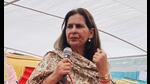 To a question on Navjot Singh Sidhu, she said the party has asked him to wait. “After their (party high command) decision comes, then he will take a decision that is in the interest of Punjab,” she said. (Twitter) To a question on Navjot Singh Sidhu, she said the party has asked him to wait. “After their (party high command) decision comes, then he will take a decision that is in the interest of Punjab,” she said. (Twitter)