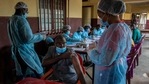 A staff member of the N'zerekore hospital lifts his shirt sleeve as he prepares to get his anti-ebola vaccination in N'zerekore. (AFP) A staff member of the N'zerekore hospital lifts his shirt sleeve as he prepares to get his anti-ebola vaccination in N'zerekore. (AFP)
