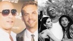 Vin Diesel with late Paul Walker and his daughter Meadow Walker. Vin Diesel with late Paul Walker and his daughter Meadow Walker.