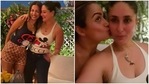 Kareena Kapoor met her friends Malaika Arora and Amrita Arora on Friday. Kareena Kapoor met her friends Malaika Arora and Amrita Arora on Friday.