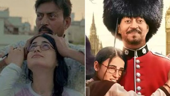 Irrfan Khan and Radhika Madan in Angrezi Medium played the perfect father-daughter duo.(Angrezi Medium)