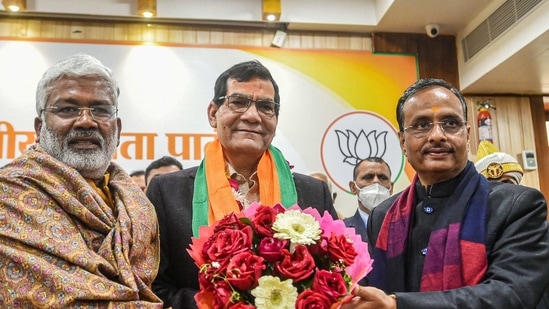 Former IAS officer Arvind Kumar Sharma was Modi’s secretary when the PM was the Gujarat chief minister and is known to have successfully handled the Vibrant Gujarat campaign to attract investments.(PTI Photo)
