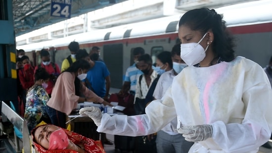 Mumbai on Friday recorded 758 Covid cases and 19 deaths. The active cases in the city are now 18,764. (PTI file photo) Mumbai on Friday recorded 758 Covid cases and 19 deaths. The active cases in the city are now 18,764. (PTI file photo)