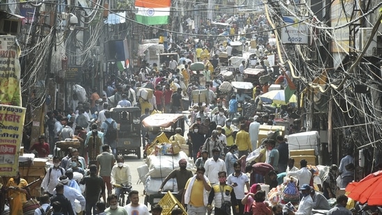 Covid-19 third wave in India will come quickly if social distancing norms are thrown to the winds, experts have said. (PTI) Covid-19 third wave in India will come quickly if social distancing norms are thrown to the winds, experts have said. (PTI)