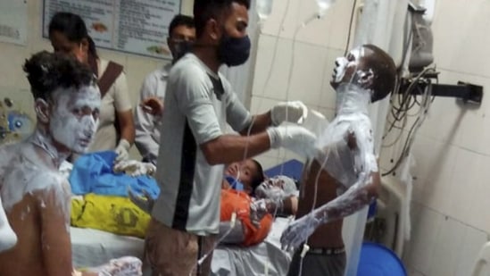 All the injured persons lived in the same N-block neighbourhood. (PTI Photo) (PTI)