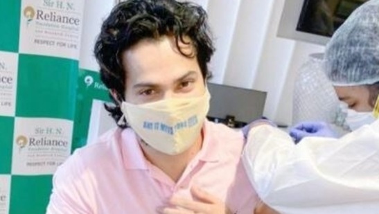 Varun Dhawan at a Mumbai hospital on Saturday. Varun Dhawan at a Mumbai hospital on Saturday.