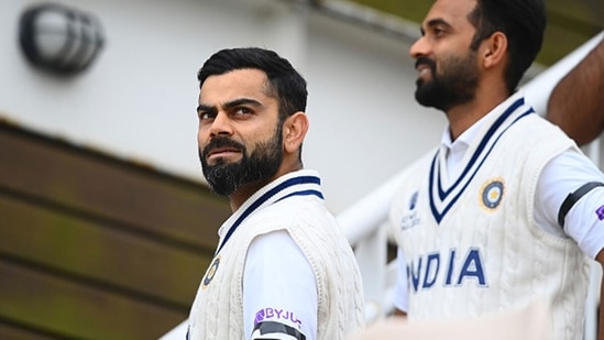 India captain Virat Kohli and vice-captain Ajinkya Rahane sporting black bands. (Getty Images)