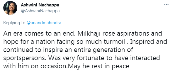 RIP Milkha Singh: Anand Mahindra pays heartfelt tribute to ...