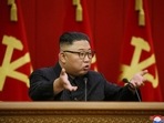 This picture taken on June 18, 2021, and released from North Korea's official Korean Central News Agency (KCNA) on June 19 shows North Korean leader Kim Jong Un attending the fourth day sitting of the third Plenary Meeting of the 8th Central Committee of the Workers' Party of Korea in Pyongyang. This picture taken on June 18, 2021, and released from North Korea's official Korean Central News Agency (KCNA) on June 19 shows North Korean leader Kim Jong Un attending the fourth day sitting of the third Plenary Meeting of the 8th Central Committee of the Workers' Party of Korea in Pyongyang.