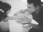Akshay Kumar with his daughter Nitara. Akshay Kumar with his daughter Nitara.