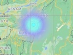 The first earthquake on Sunday occurred near Arunachal Pradesh's Pangin region. (Photo via @NCS_Earthquake on Twitter) The first earthquake on Sunday occurred near Arunachal Pradesh's Pangin region. (Photo via @NCS_Earthquake on Twitter)