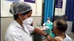 Covid 19 vaccination drive at District Hospital , Aundh. (HT PHOTO) Covid 19 vaccination drive at District Hospital , Aundh. (HT PHOTO)