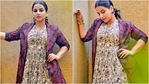 Vidya Balan in monochrome maxi dress and bandhej overcoat goes vocal for local(Instagram/@who_wore_what_when) Vidya Balan in monochrome maxi dress and bandhej overcoat goes vocal for local(Instagram/@who_wore_what_when)