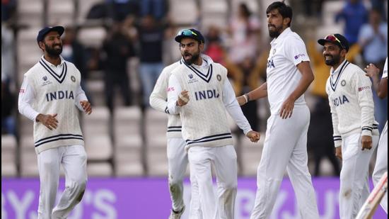 India's Virat Kohli celebrates the wicket of New Zealand's Devon Conway. (Action Images via Reuters) India's Virat Kohli celebrates the wicket of New Zealand's Devon Conway. (Action Images via Reuters)