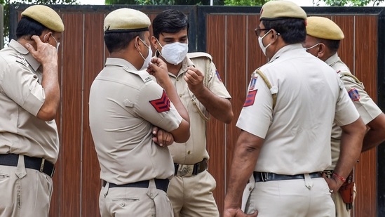 The DCP said Sandeep was arrested from a village in Gurugram where he had gone to extort from a businessman.(PTI Photo/Atul Yadav) (PTI)